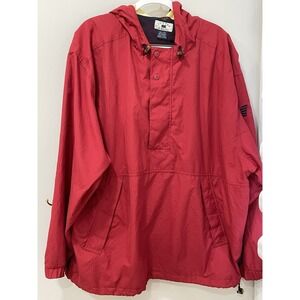 Vtg Cutter & Buck Mens Sz XXL Pullover Red Golf Jacket Embroidered Windbreaker